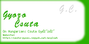 gyozo csuta business card